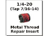 1/4-20 x 7/16-14 Metal Thread Repair Insert