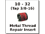 10-32 x 3/8-16 Metal Thread Repair Insert