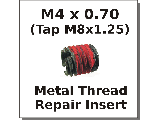 M4 x 0.70 Metal Thread Repair Insert