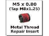 M5 x 0.80 Metal Thread Repair Insert