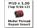 M10 x 1.50 Metal Thread Repair Insert