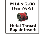 M14 x 2.00 Metal Thread Repair Insert