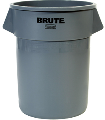 Commercial Trash Can 55 Gallon, Gray