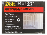 Drywall Screw Fine Thread, 1 Lb Box (Sizes)