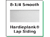 Hardieplank Fiber Cement Lap Siding 8-1/4 x 12 Ft Smooth