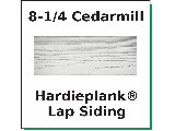 Hardieplank Fiber Cement Lap Siding 8-1/4 x 12 Ft Cedarmill