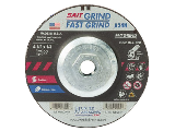 Depressed Center Grinding Wheel  4-1/2 In, A24N Grit