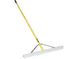 Fiberglass Handle Aluminum Asphalt Rake ,36 In