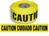 Barrier Tape 3" x 1000 Ft Yellow: Caution/Cuidado