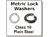 Class 10 Metric Lock Washer, (Sizes)