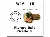 5/16-18 Flange Bolt Grade 8 (Lengths)