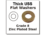 Thick Flat Washers Steel Grade 8 (Sizes)