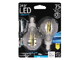 LED 75W Clear Daylight A15 Dimmable Light Bulb, 2 Pk