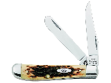 Case Mini Trapper Pocket Knife, 3-1/2 In L