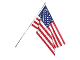 American Flag Kit 3 x 5 with 6 Foot Pole