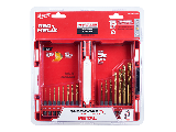 Red Helix Titanium Drill Bit Set, 15 Pc