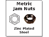 Metric Hex Jam Nut (Sizes)