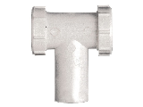 PVC Slip Joint Center Outlet Tee & Tailpiece, 1 1/2 In