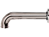 Chrome Wall Tube w/ Flange, 1-1/2 In x 7 In