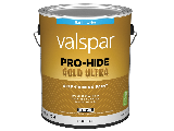 Valspar Pro-Hide Gold Ultra Latex Flat Black Interior Wall Paint (Sizes)