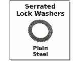 Serrated Conical Lock Washer (Sizes)