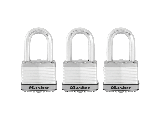 Magnum Laminated Steel M5XTRILF Keyed Padlock 2 In W Body, 3 Pack