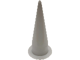 Newborn Gray Plastic Cone Applicator Tool Tip, 20 Pk