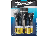 Rayovac Rubber LED Flashlight Set, 3 Pk