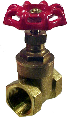 Threaded Ends Brass Gate Valve (Sizes)