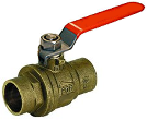 Solder Ends Brass Full Port Ball Valve (Sizes)