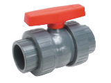 Sch 80 PVC Union Ball Valve Solvent x Threaded (Sizes)