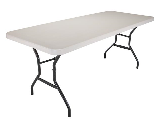 Light Commercial Grade Folding Table, 6 Ft