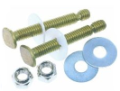 Toilet Flange Bolt Sets, 1/4 In x 2-1/4 In