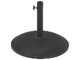 Round Black Concrete Umbrella Base, 17 In