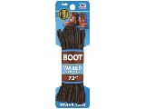 Shoe Gear Black Round Waxed Boot Lace, 72 In