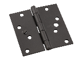 Square Corner #V512 Oil Rubbed Bronze Door Hinge, 4 In