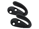 Single Clothes Hook, Matte Black