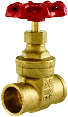 Solder Ends Brass Gate Valve (Sizes)