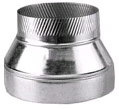 Galvanized Stove Pipe Reducer, 7 In x 6 In