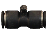 Push to Connect Nylon Tube Fittings Straight Union, 1/4 In