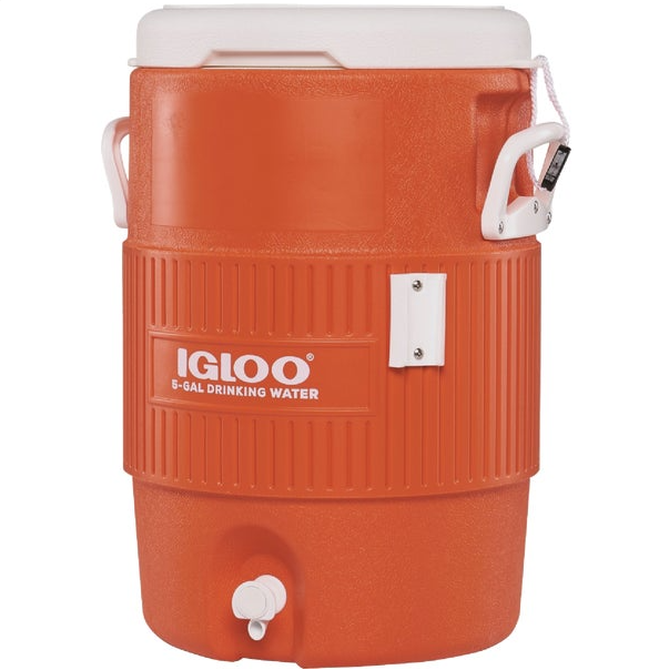 Igloo 5 Gal. Orange Seat Top Water Jug