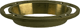 Brass Deep Closet Floor Flange, 4 In