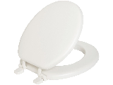 Economy Cushioned Round Toilet Seat, White