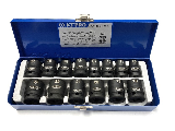 Impact Metric 6 point Deep Socket Set 1/2 In Drive