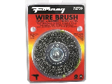 Stem Mounted Coarse Crimped Wire Wheel Brush, 4 In