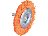 Course Radial Mounted Nylon Abrasive Brush, 3 In