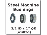 Machine Bushing 1/2 ID x 1 OD (Widths)