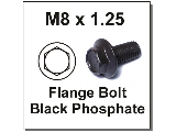 Class 10.9  Flange Bolt, 8 mm x 1.25 (Lengths)