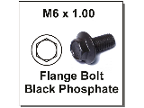 Class 10.9 Flange Bolt, 6 mm x 1.00 (Lengths)