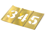 Brass Stencil Set Numbers (Sizes)